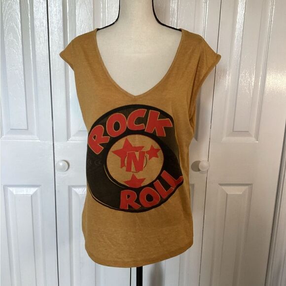 Next Level - Gold Sleeveless “Rock N Roll” Tank Top — XXL - Picture 2 of 4